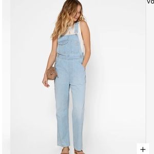 NWT sustainable denim overalls